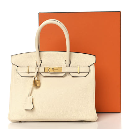 Hermes Taurillon Clemence Birkin 30 Nata 14 of 14