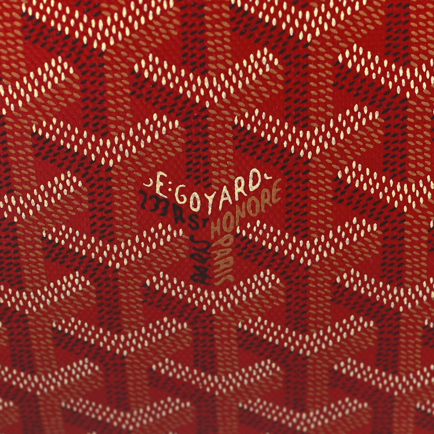 Goyardine Sainte Marie Soft Clutch Red