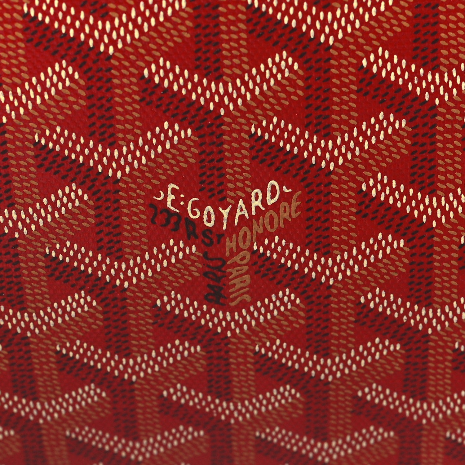 Goyard Goyardine Sainte Marie Soft Clutch Red 6 of 6