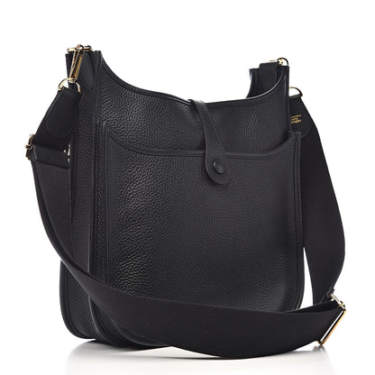 Hermes Taurillon Clemence Evelyne III PM Black 3 of 12