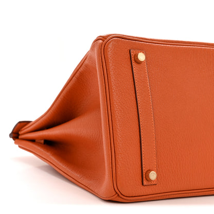 Hermes Chevre de Coromandel Birkin 35 Potiron 9 of 15