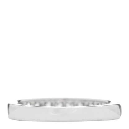 Tiffany Platinum Diamond 3mm Half Circle Wedding Band Ring 53 6.5 2 of 4