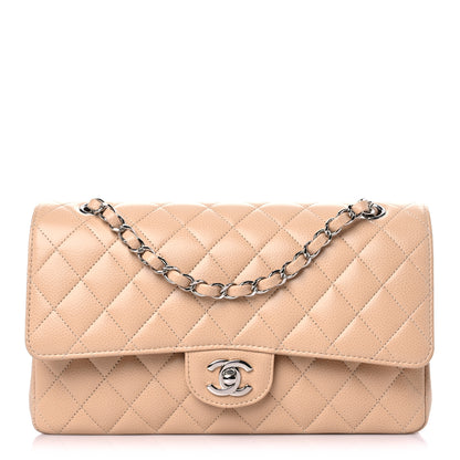 Chanel Caviar Quilted Medium Double Flap Beige Clair 1 of 9