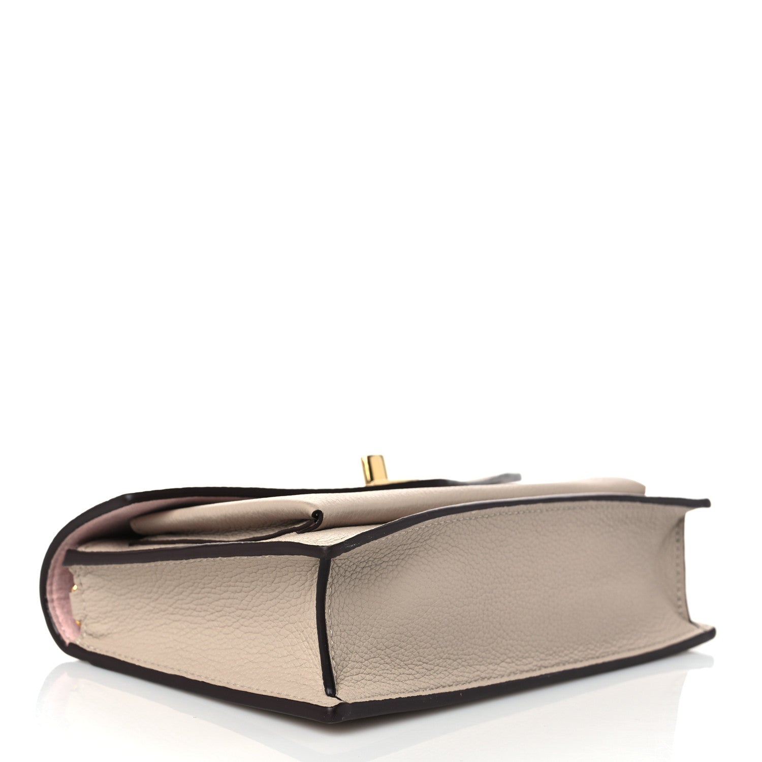 Louis Vuitton Soft Calfskin My Lockme Chain Pochette Greige 4 of 8