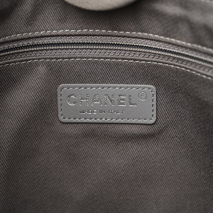 Chanel Canvas Small Deauville Tote Grey 6 of 13
