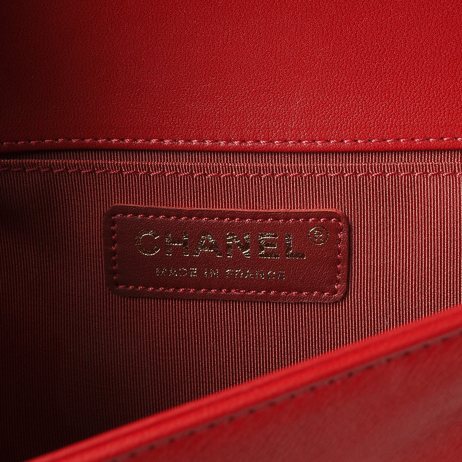 Chanel Lambskin Quilted Medium Boy Flap Red 7 of 9