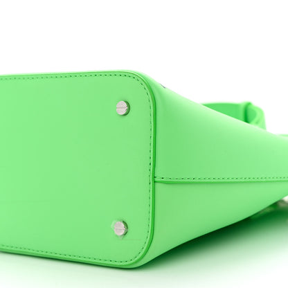 MCM Calfskin Drawstring Logo Bucket Bag Green 12 of 12