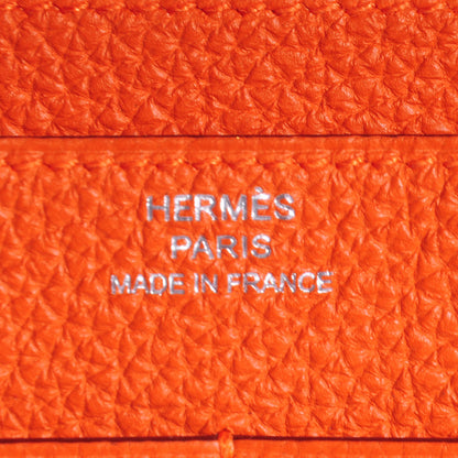 Hermes Togo Dogon Duo Wallet Orange 8 of 11