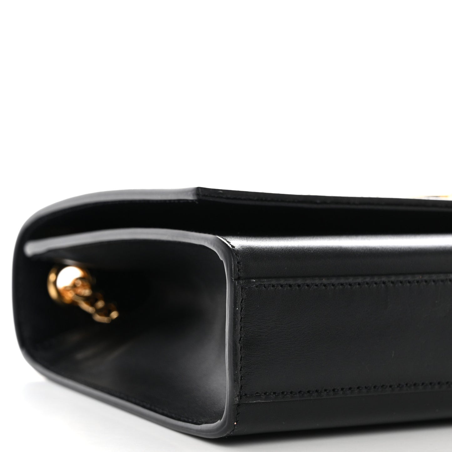 Smooth Calfskin Medium Classic Monogram Kate Tassel Satchel Black
