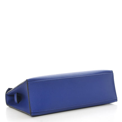 Hermes Swift Kelly Pochette Clutch Bleu Electrique 6 of 24