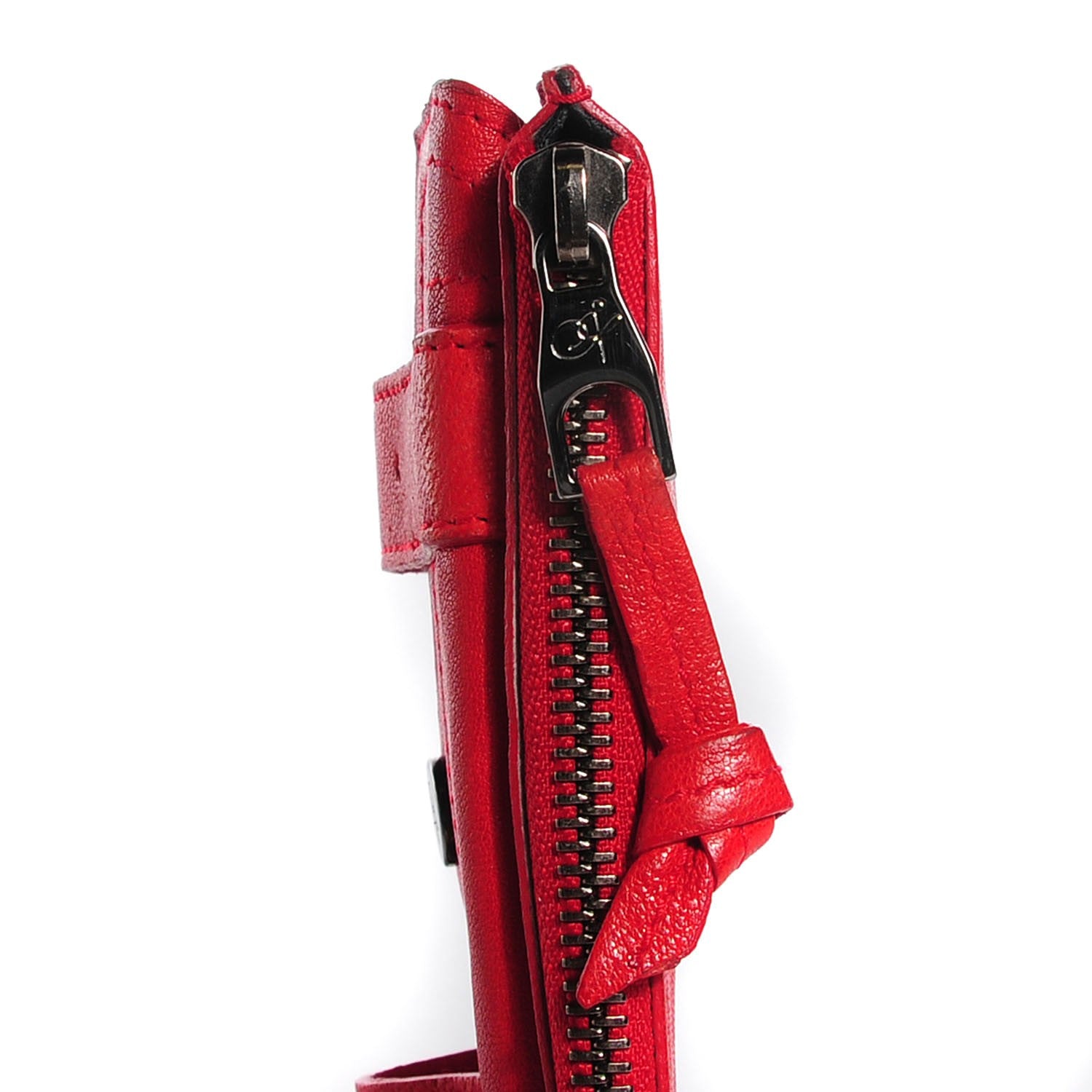 Proenza Schouler Lambskin Small PS1 Zip Case Red 8 of 8