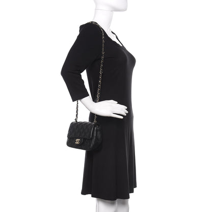 Chanel Lambskin Quilted Mini Square Flap Black 2 of 10