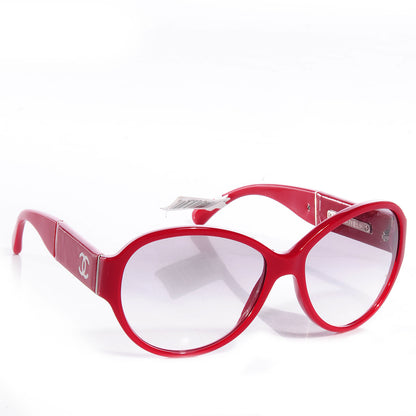 Chanel CC Sunglasses Red 5229Q 3 of 6