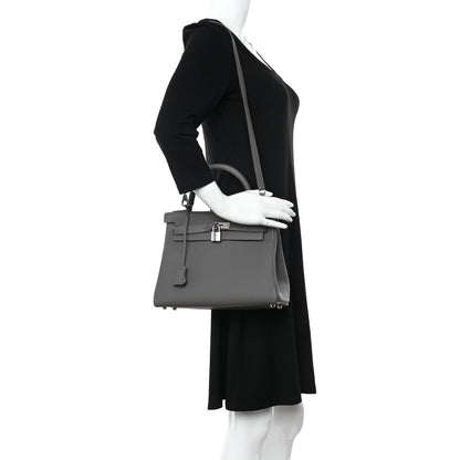Hermes Togo Kelly Retourne 28 Etain 2 of 12