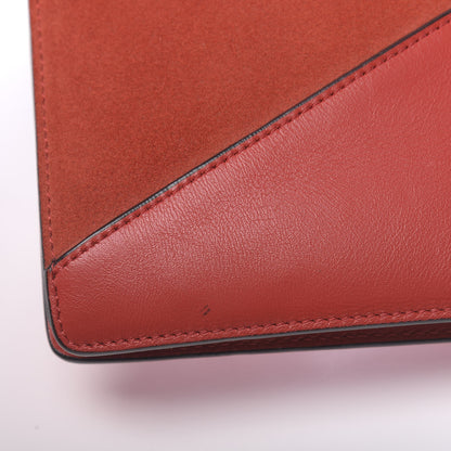 Celine Smooth Calfskin Suede Diamond Shoulder Bag Red 12 of 12