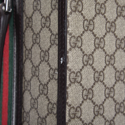 Gucci GG Plus Monogram Small Web Trolley Brown 25 of 41