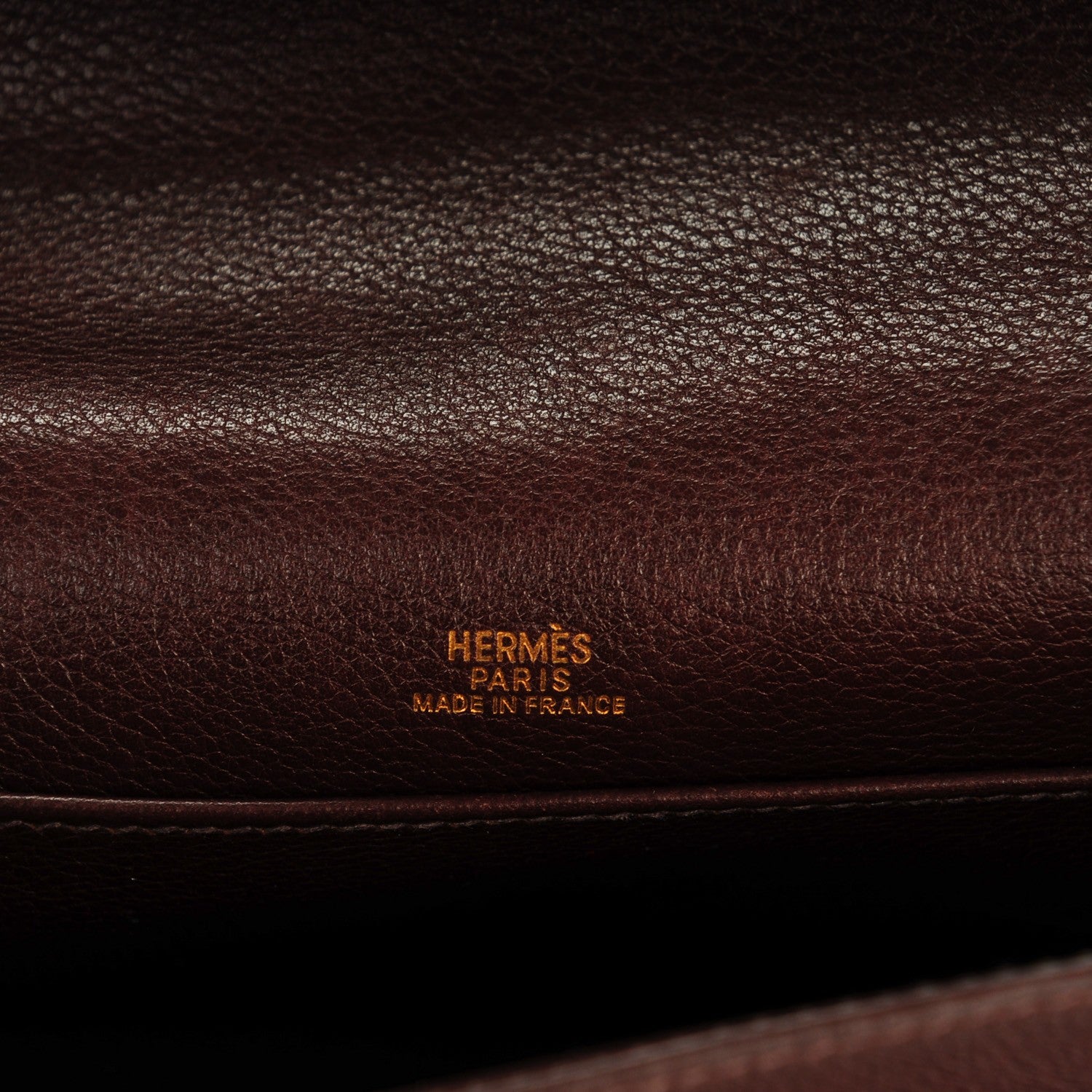 Hermes Evergrain Kelly Pochette Clutch Havane 19 of 19