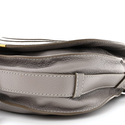 Chloe Calfskin Medium Marcie Round Crossbody Bag Cashmere Grey 10 of 10
