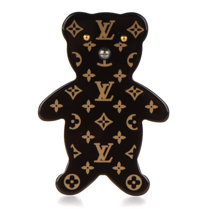 Louis Vuitton Monogram Teddy Bear Nonours Pin Brooch 1 of 4