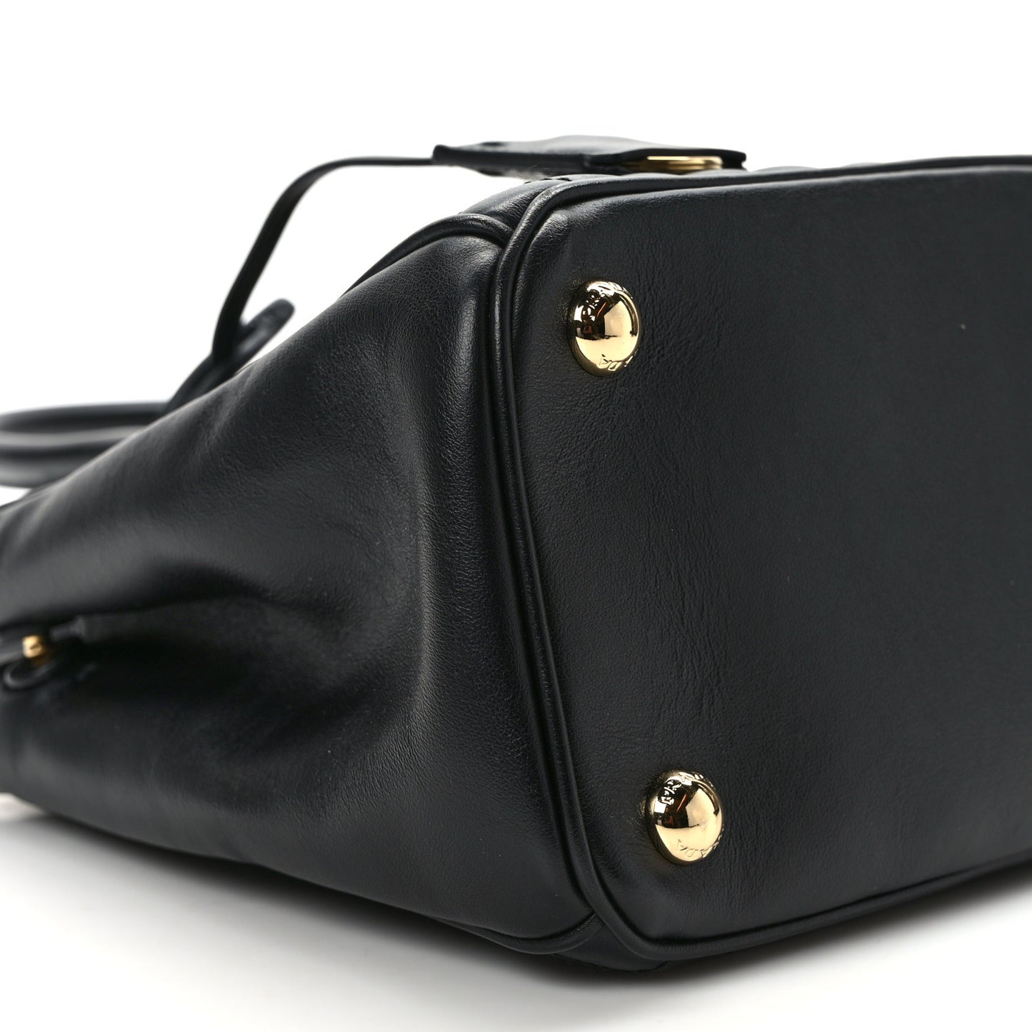 Soft Calfskin Diagramme Galleria Double Zip Tote Black