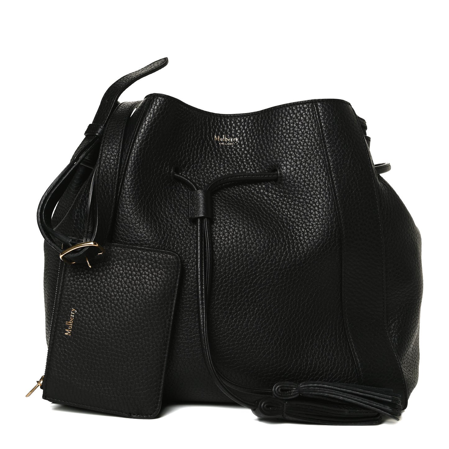Heavy Grain Calfskin Small Millie Tote Black