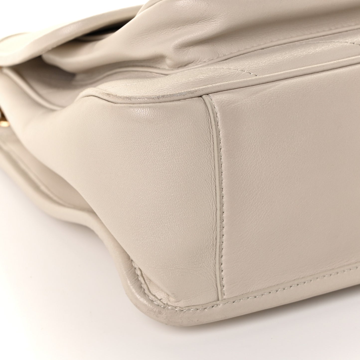 Lambskin Matelasse Monogram Medium Niki Chain Satchel Nude Powder