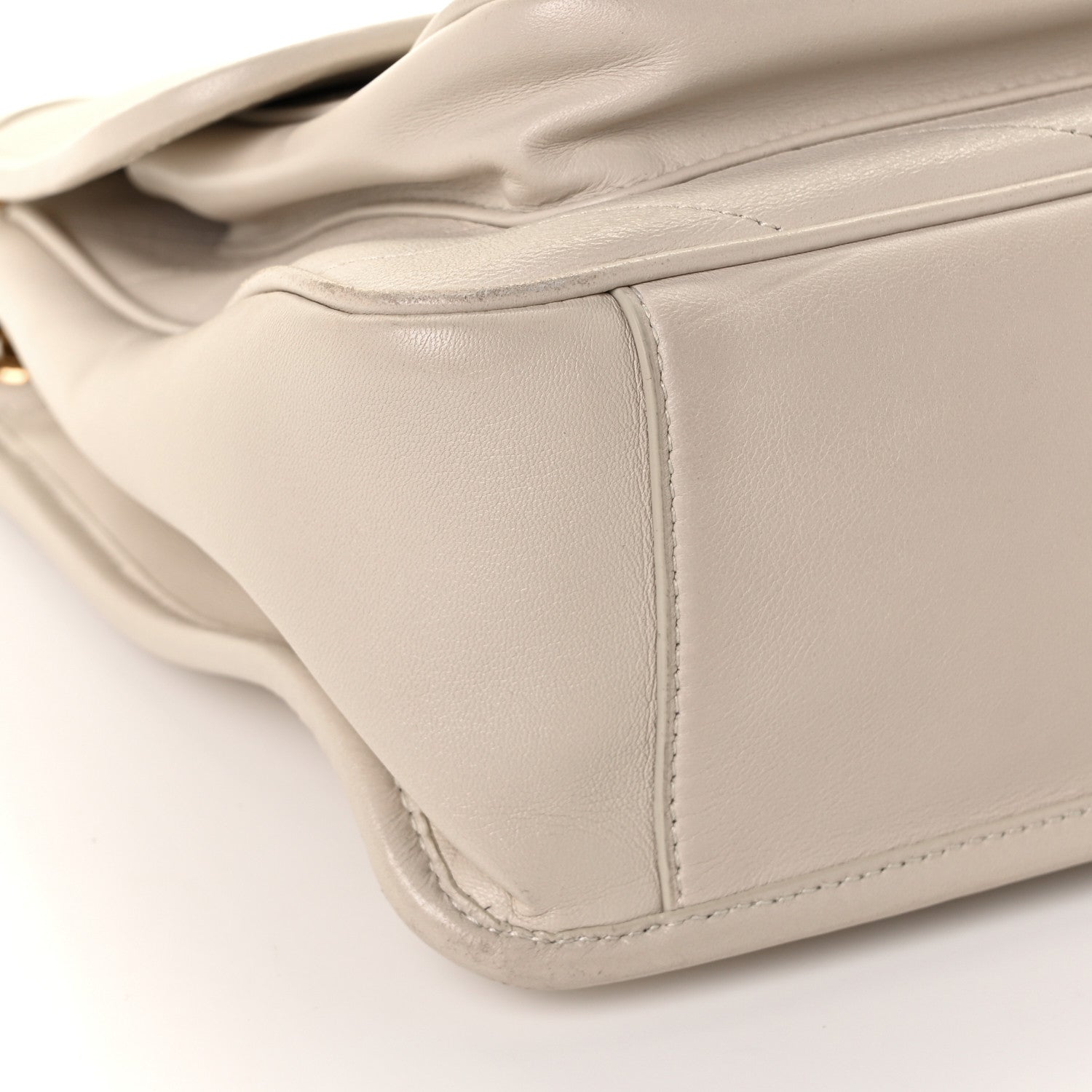 Saint Laurent Lambskin Matelasse Monogram Medium Niki Chain Satchel Nude Powder 10 of 12