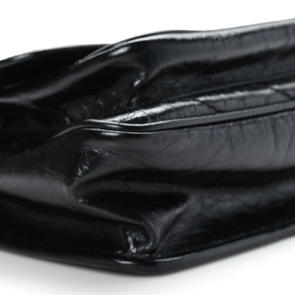 Saint Laurent Crinkled Calfskin Matelasse Monogram Baby Niki Chain Satchel Black 8 of 8
