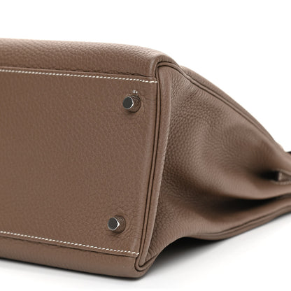 Hermes Togo Kelly Retourne 35 Etoupe 9 of 9