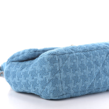Chanel Tweed Quilted Medium 19 Flap Turquoise 10 of 11