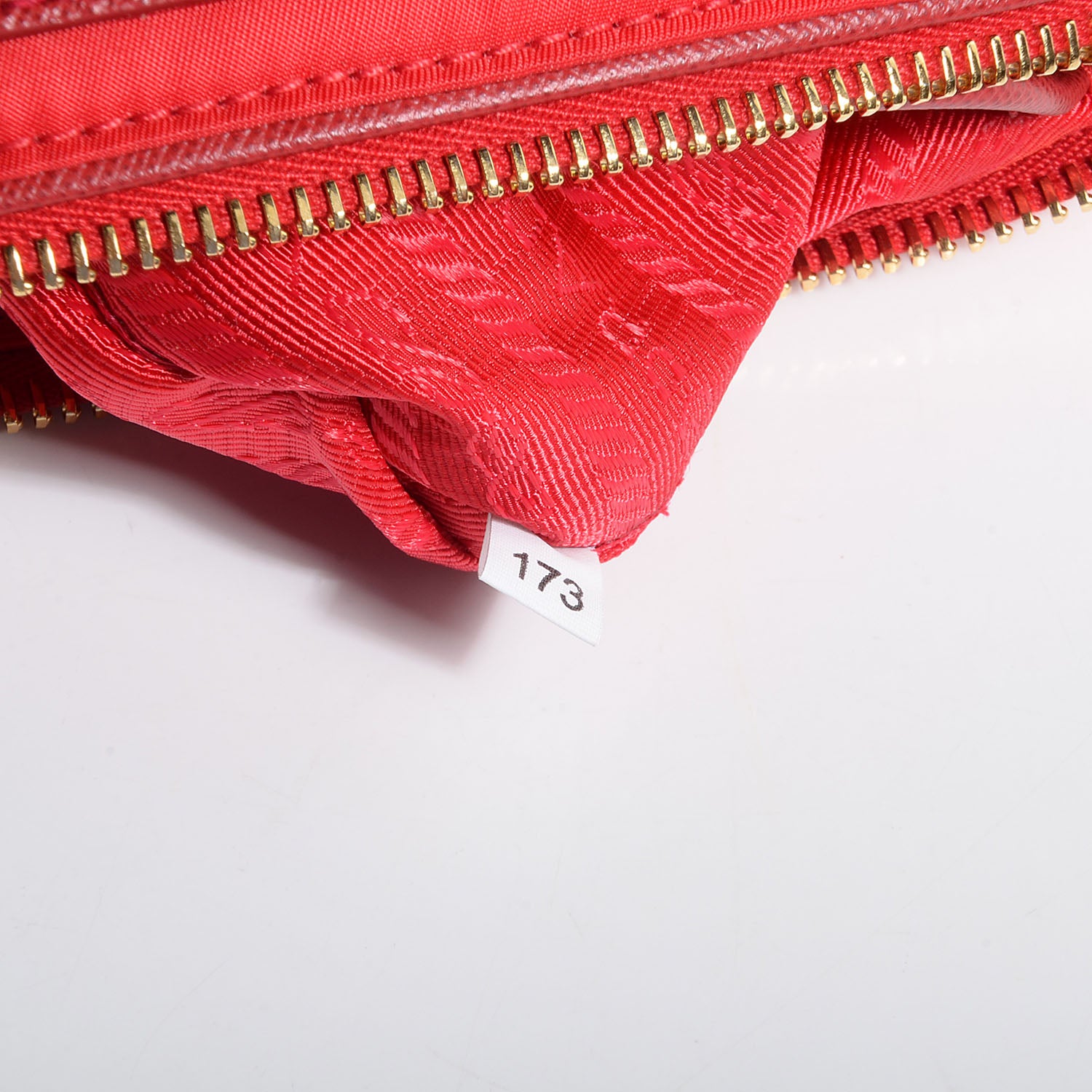 Prada Tessuto Nylon Saffiano Shoulder Bag Rosso 5 of 10