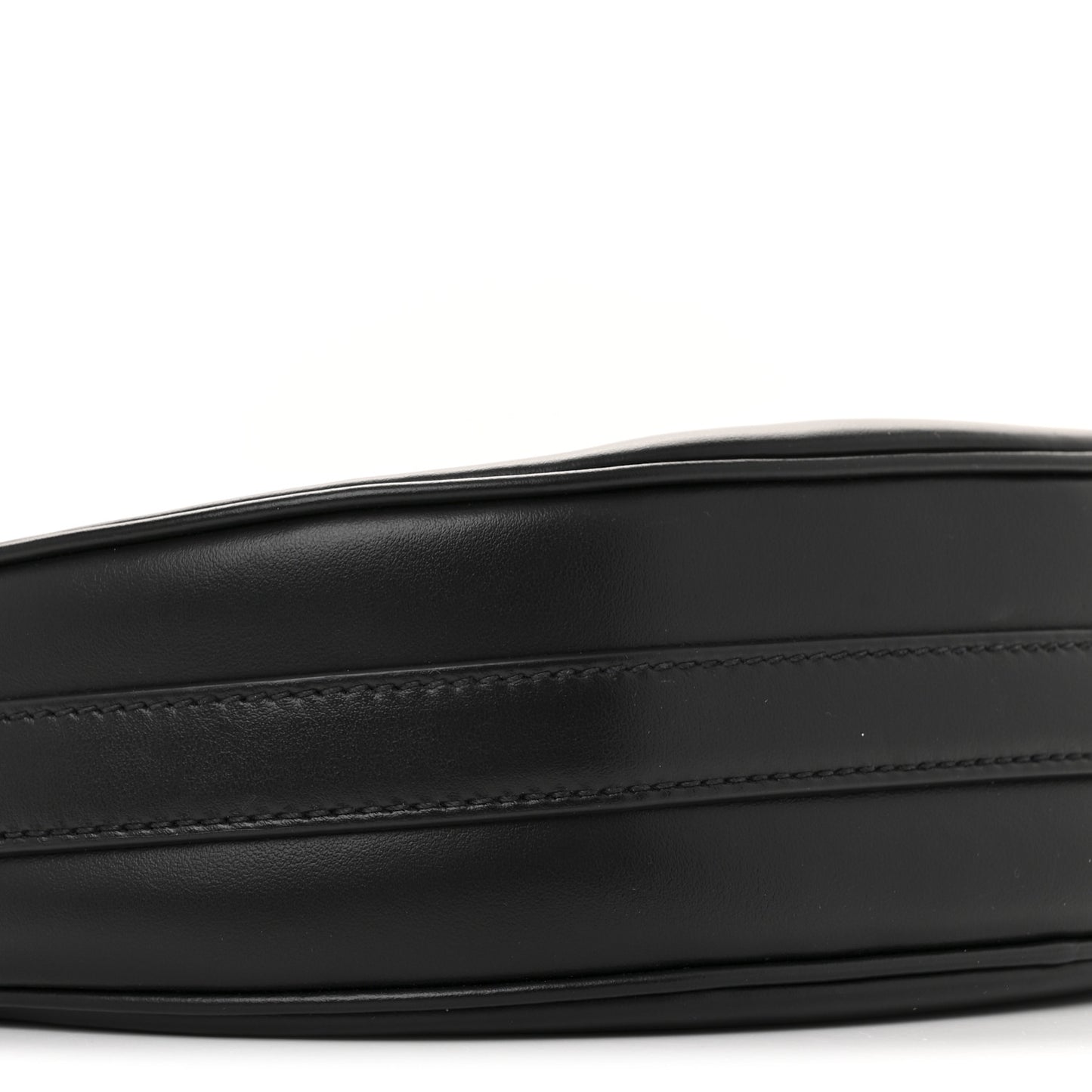Soft Calfskin Arque Shoulder Bag Black