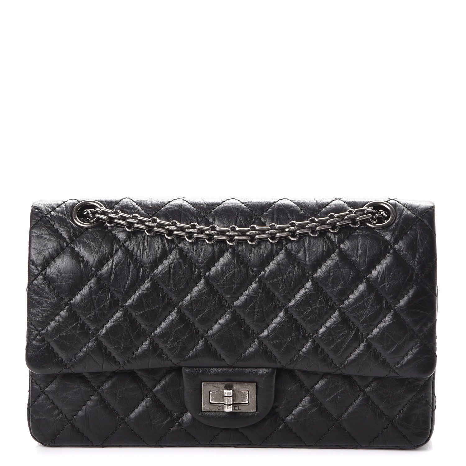 Chanel Aged Calfskin Quilted 2.55 Reissue 225 Flap Black 1 of 10