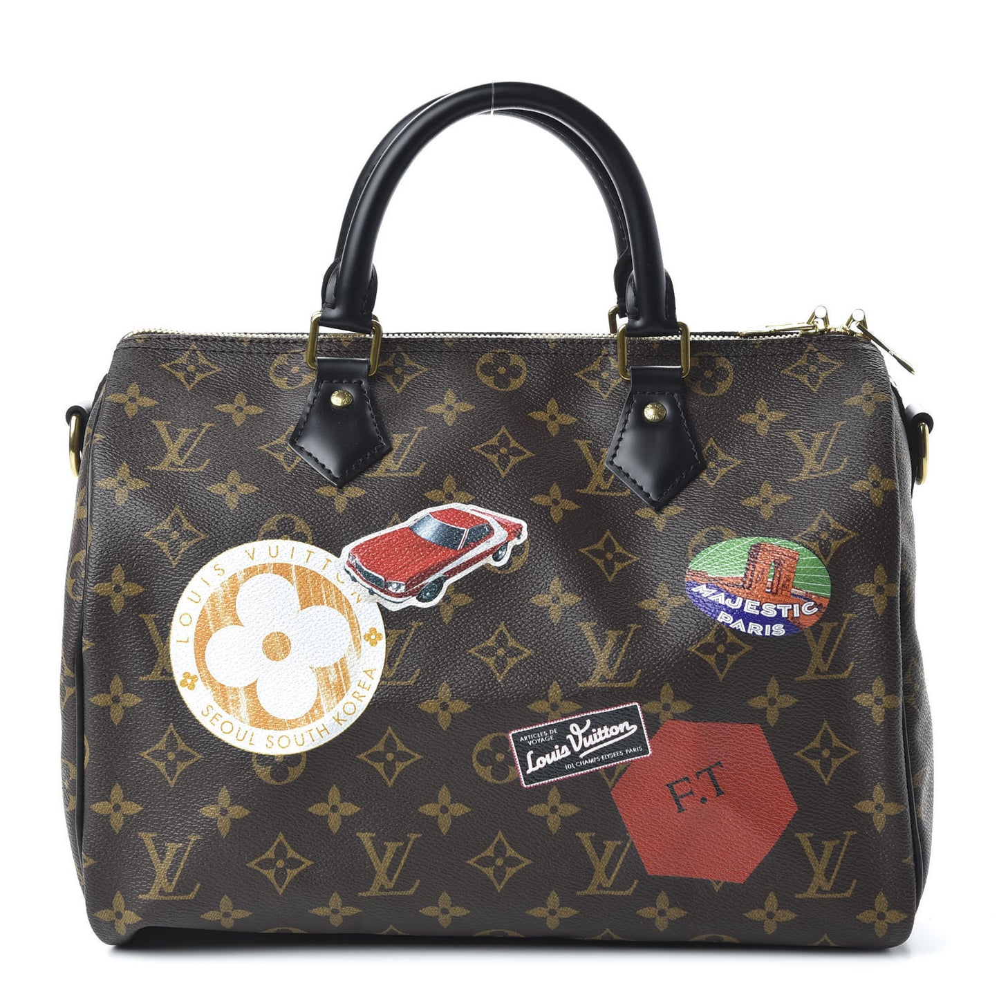 Monogram My World Tour Speedy Bandouliere 30 Black