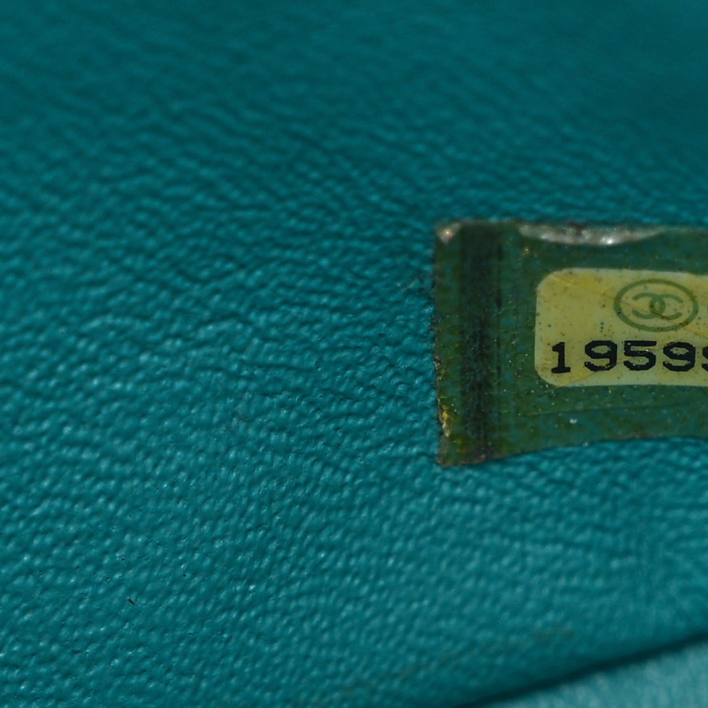 Lambskin Quilted Mini Rectangular Flap Turquoise