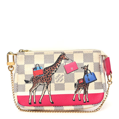 Louis Vuitton Damier Azur 2017 Christmas Animation Mini Pochette Accessories 1 of 9