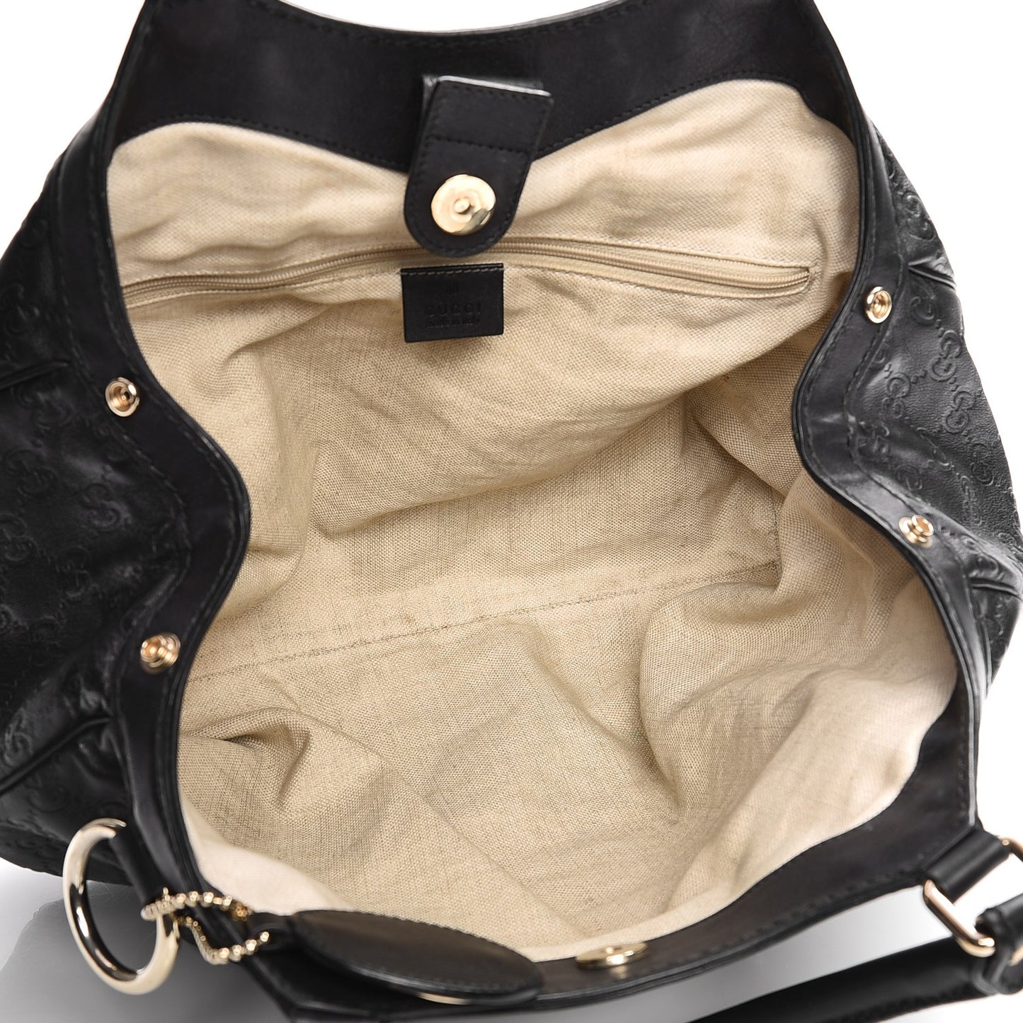 Guccissima Medium Sukey Tote Black