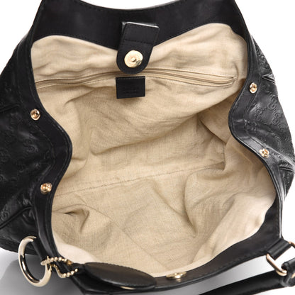 Gucci Guccissima Medium Sukey Tote Black 5 of 12