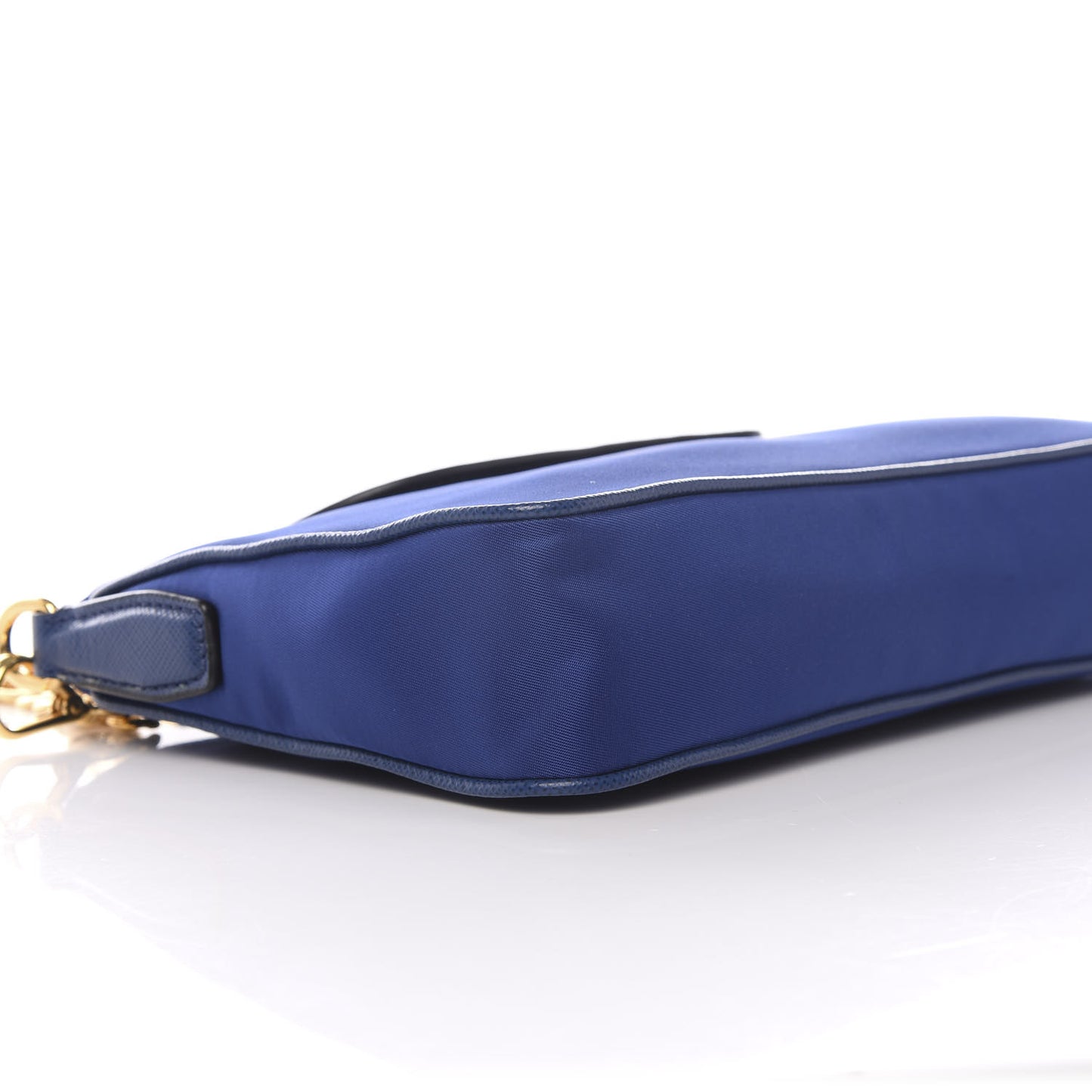 Tessuto Nylon Saffiano Crossbody Bag Bluette