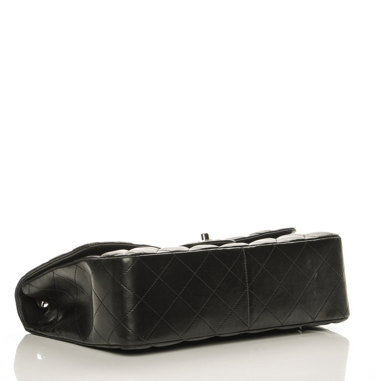Chanel Lambskin Quilted Jumbo Single Flap Black 4 of 8