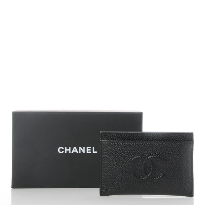 Chanel Caviar Timeless CC Card Holder Black 9 of 9