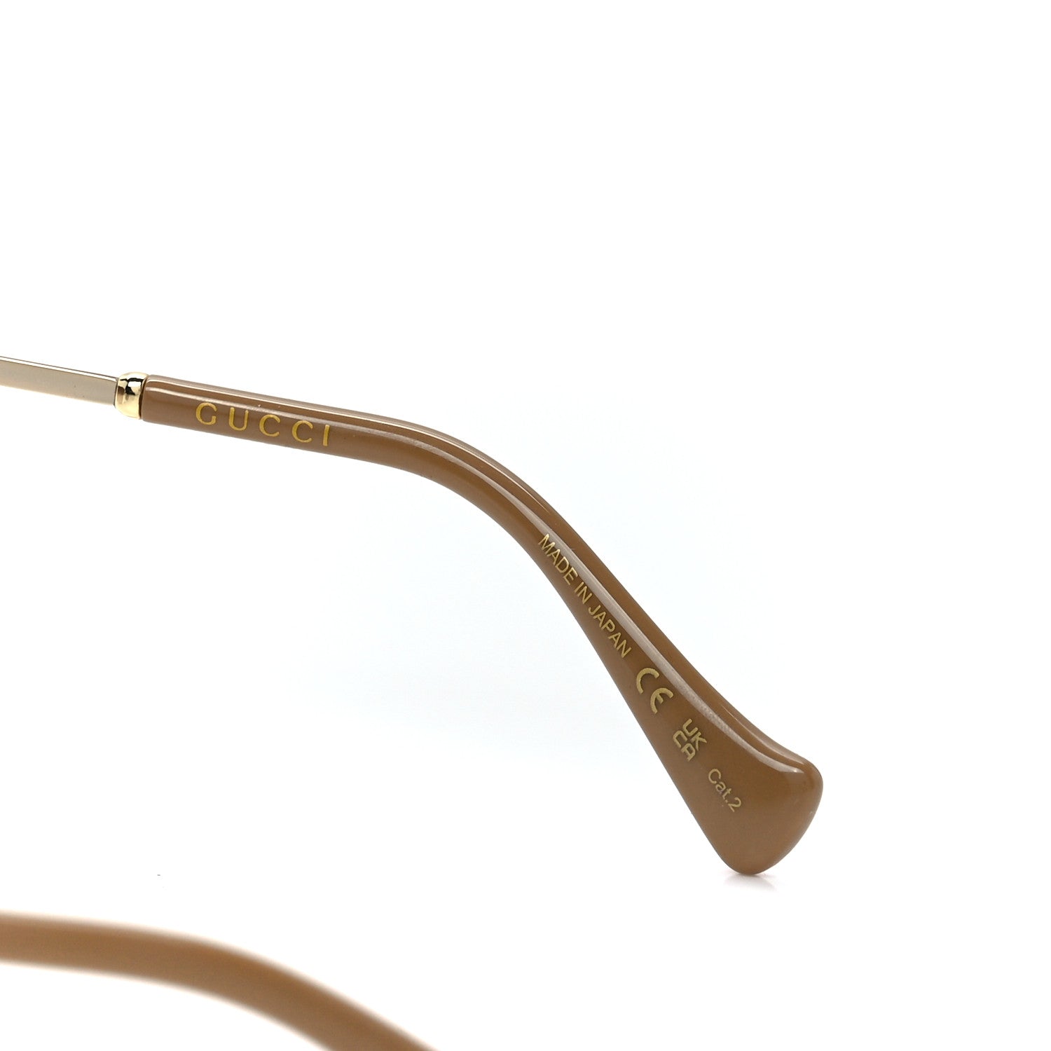 Gucci Square Frame GG1146SK Sunglasses Gold 6 of 8