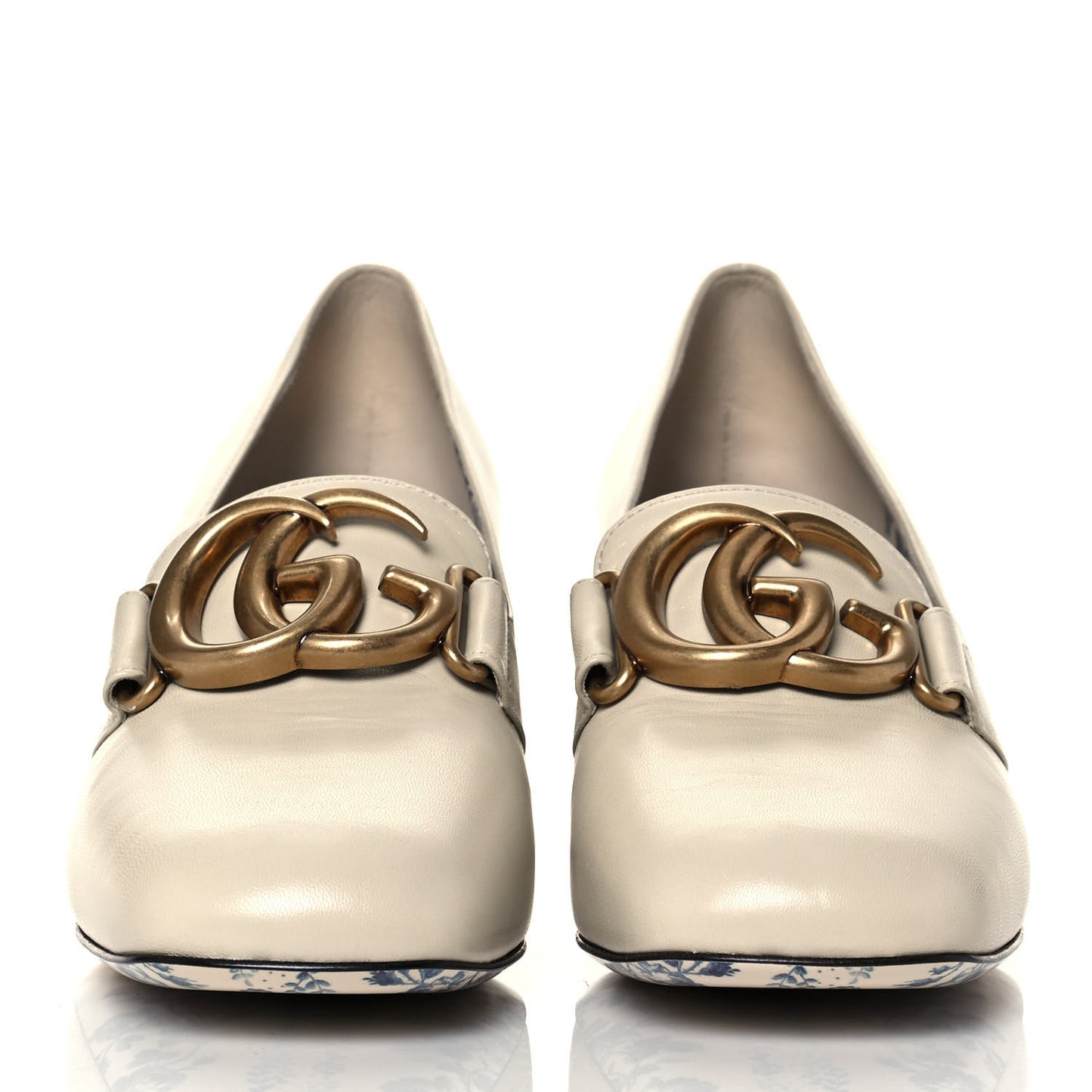 Malaga Kid GG Victoire 55mm Loafer Pumps 37 Vintage White