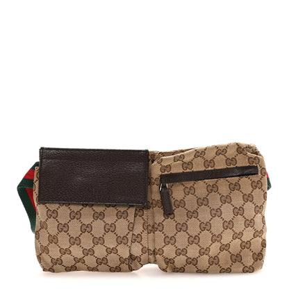 Gucci Monogram Web Belt Bag Dark Brown 1 of 10