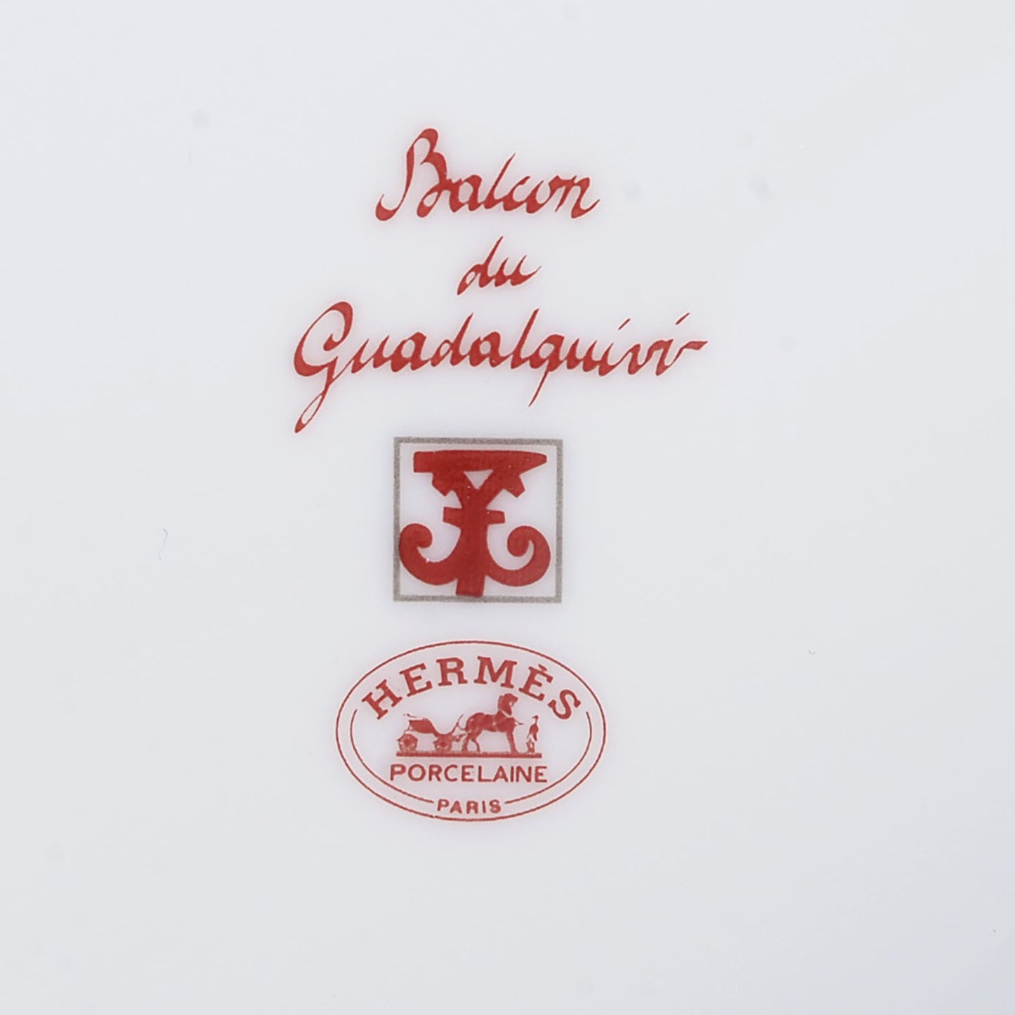 Porcelain Balcon du Guadalquivir Tea Cup and Saucer Set of 2