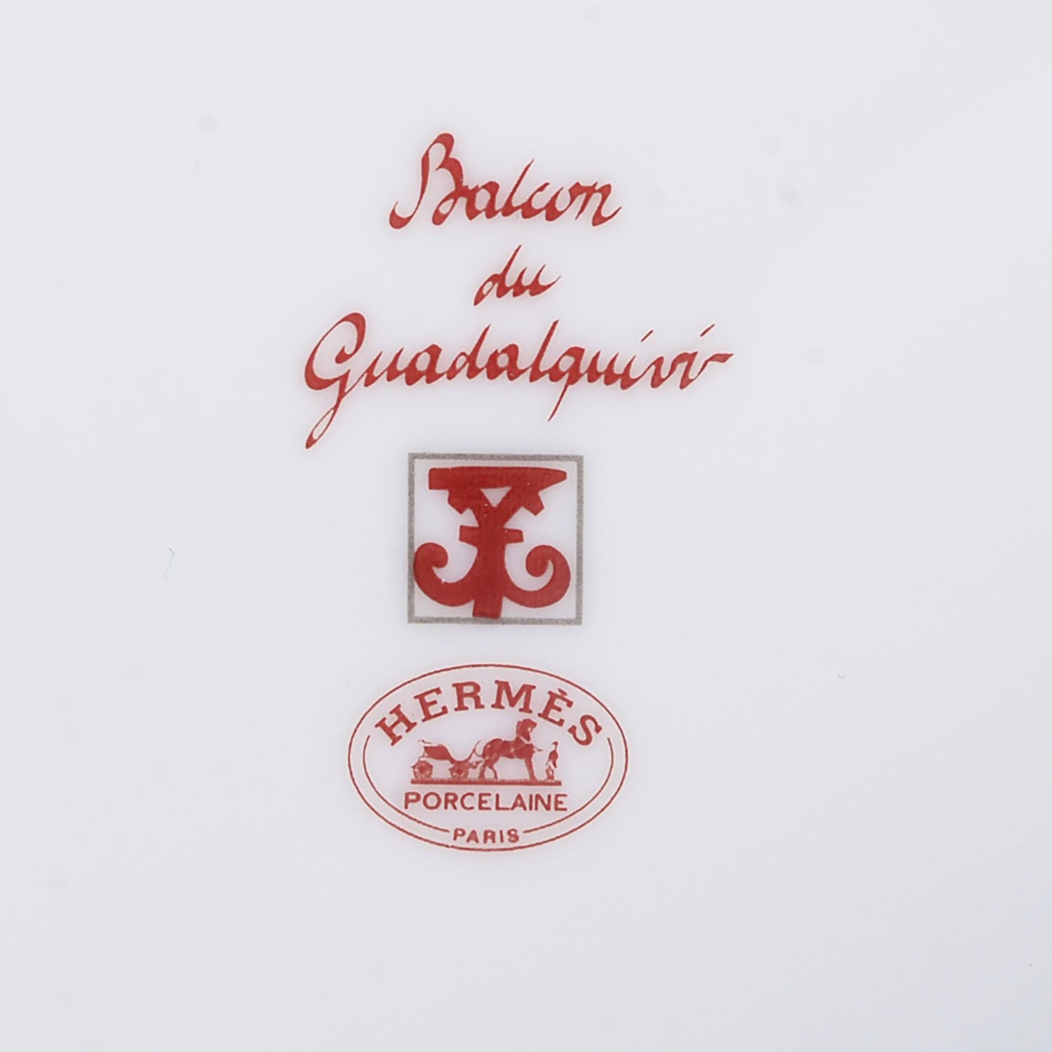 Hermes Porcelain Balcon du Guadalquivir Tea Cup and Saucer Set of 2 2 of 11