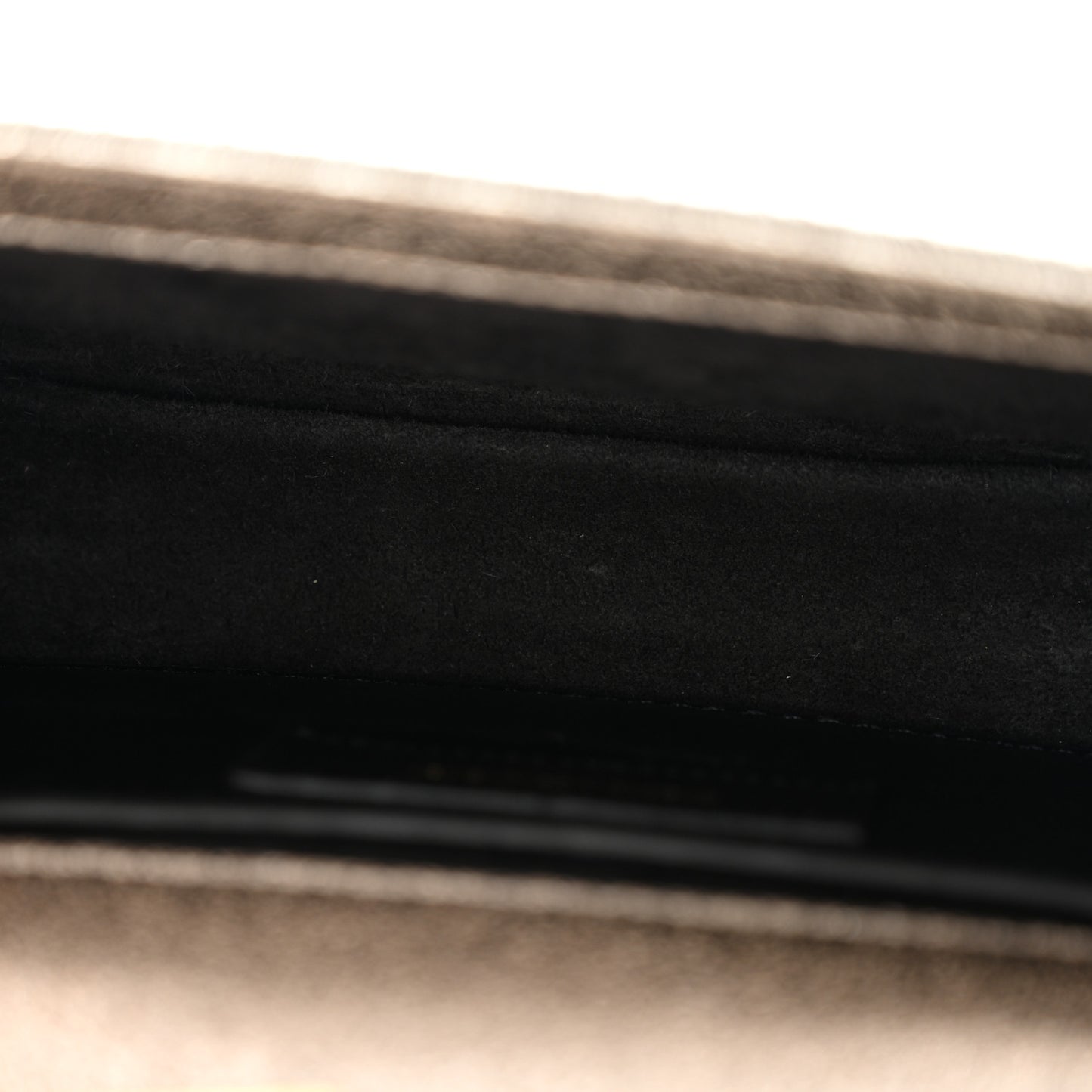 Metallic Calfskin Small Classic Monogram Kate Satchel Platine
