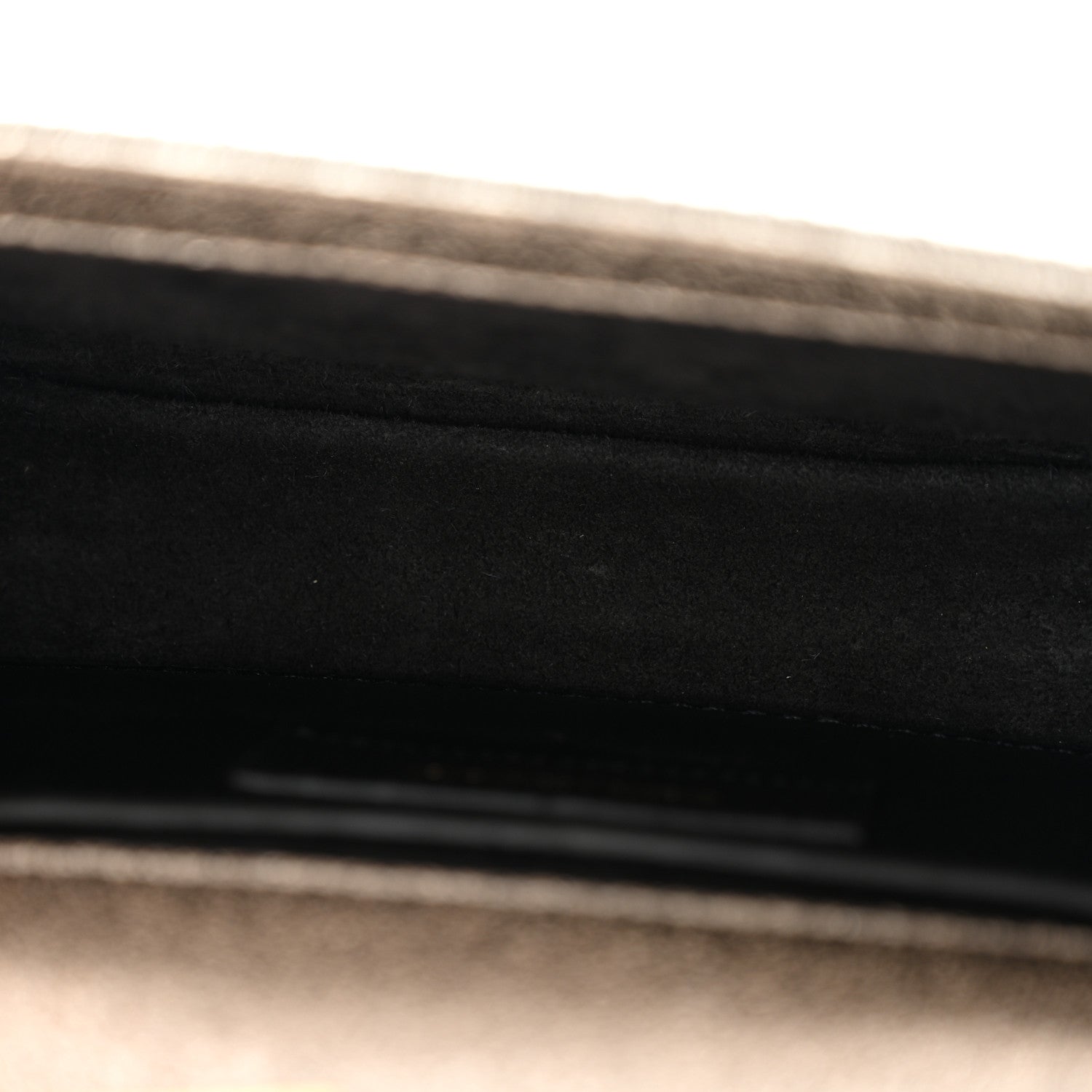 Saint Laurent Metallic Calfskin Small Classic Monogram Kate Satchel Platine 5 of 11