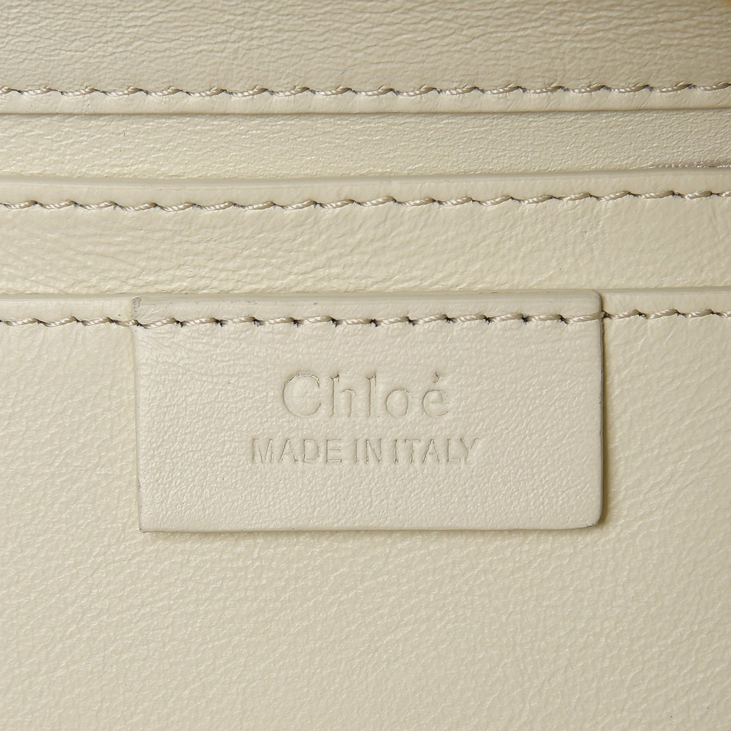 Calfskin Medium Roy Bag Natural White