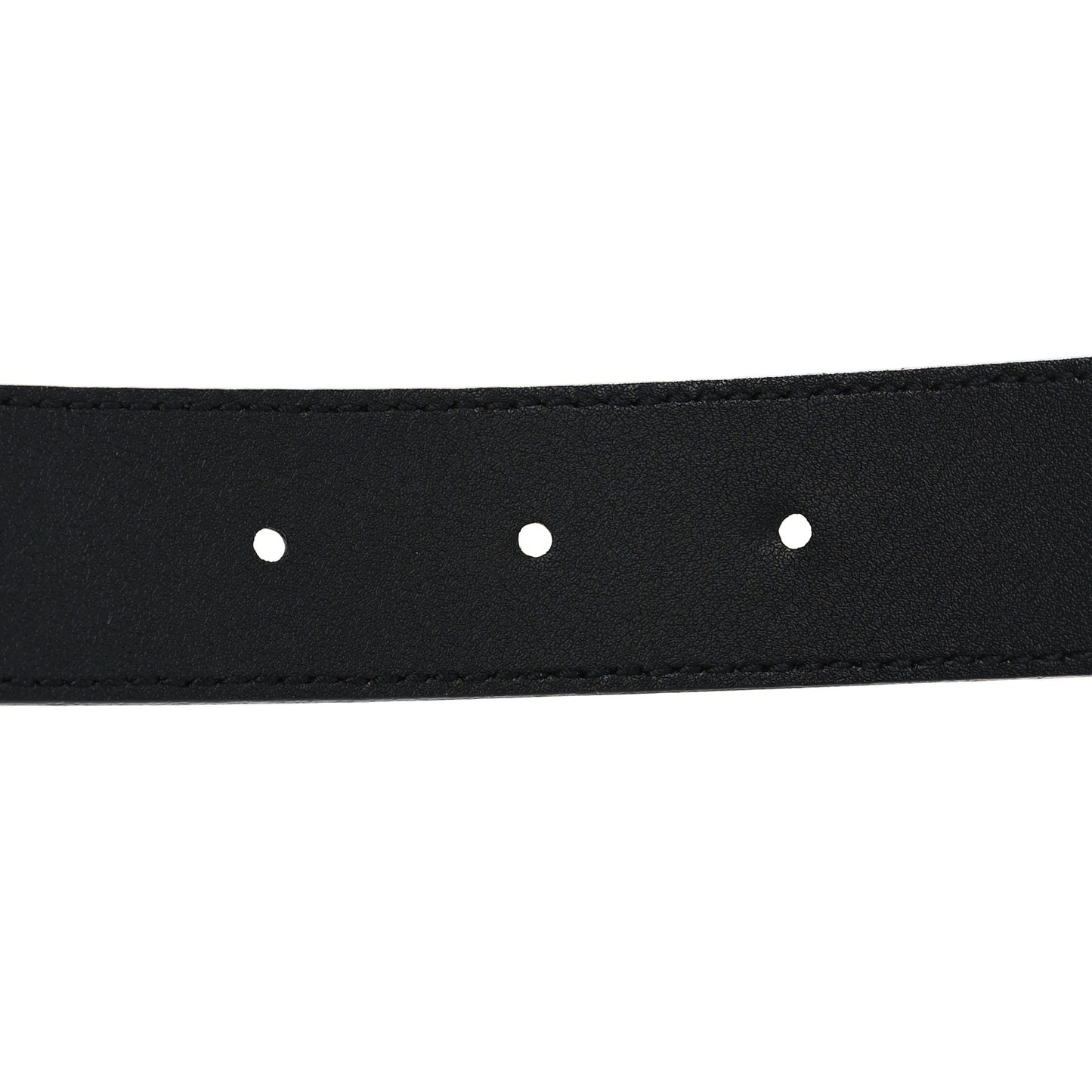 Textured Dollar Calfskin Berry Print Double G 30mm Belt 85 34 Black Light Copper